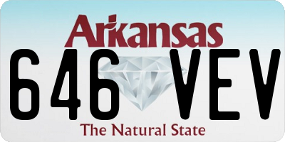 AR license plate 646VEV