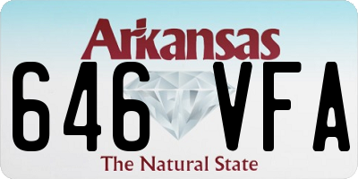 AR license plate 646VFA