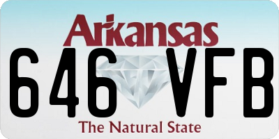 AR license plate 646VFB