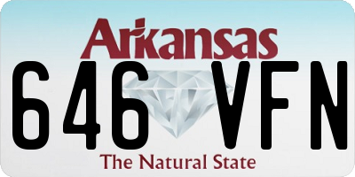 AR license plate 646VFN