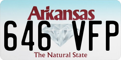 AR license plate 646VFP