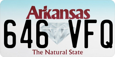 AR license plate 646VFQ