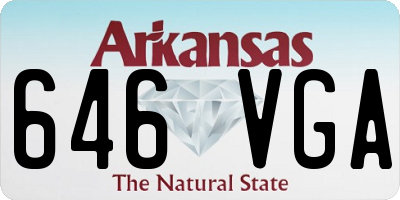 AR license plate 646VGA