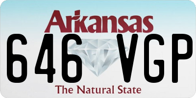 AR license plate 646VGP