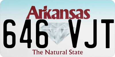 AR license plate 646VJT