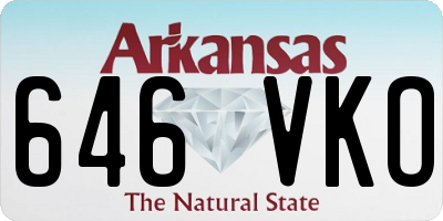AR license plate 646VKO