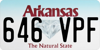 AR license plate 646VPF