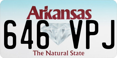 AR license plate 646VPJ