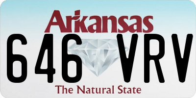 AR license plate 646VRV