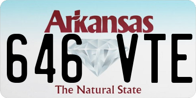 AR license plate 646VTE