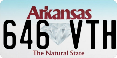 AR license plate 646VTH