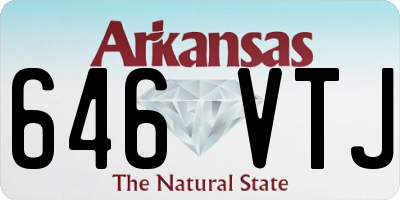 AR license plate 646VTJ