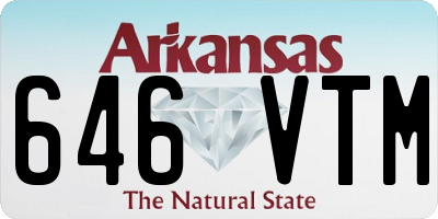 AR license plate 646VTM