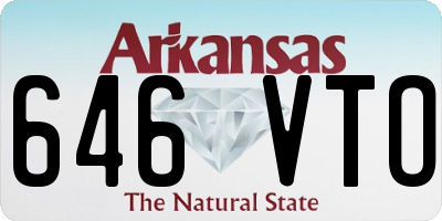 AR license plate 646VTO
