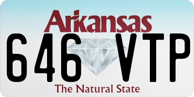 AR license plate 646VTP