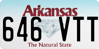 AR license plate 646VTT