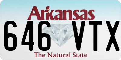 AR license plate 646VTX