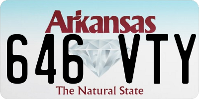 AR license plate 646VTY
