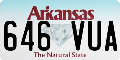AR license plate 646VUA