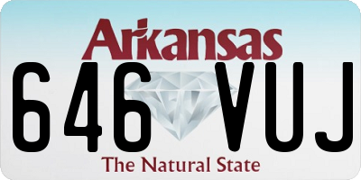 AR license plate 646VUJ