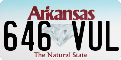 AR license plate 646VUL
