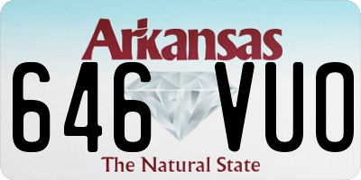 AR license plate 646VUO