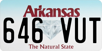 AR license plate 646VUT
