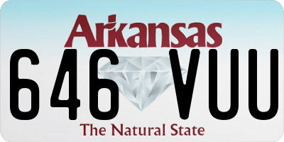 AR license plate 646VUU