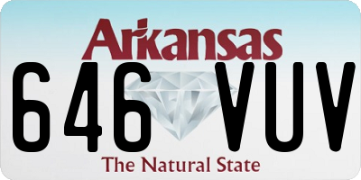 AR license plate 646VUV