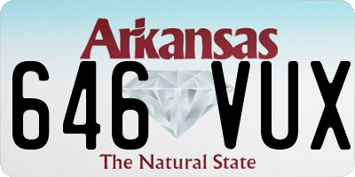 AR license plate 646VUX