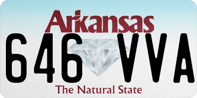 AR license plate 646VVA