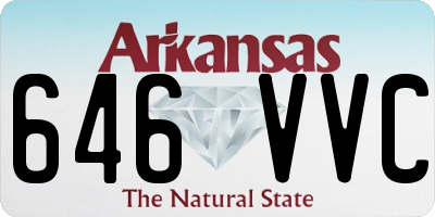 AR license plate 646VVC
