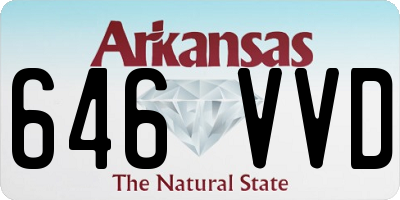 AR license plate 646VVD