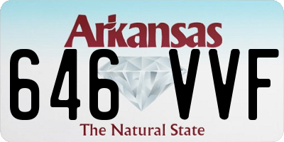 AR license plate 646VVF