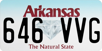 AR license plate 646VVG