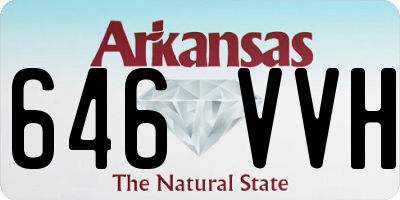 AR license plate 646VVH