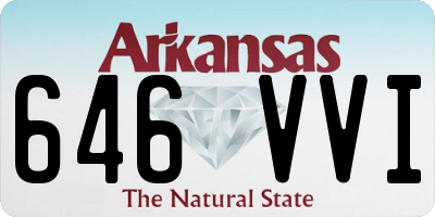 AR license plate 646VVI