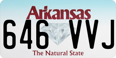 AR license plate 646VVJ
