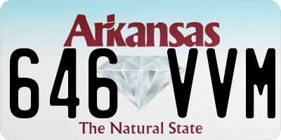 AR license plate 646VVM