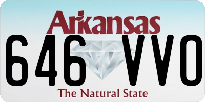 AR license plate 646VVO