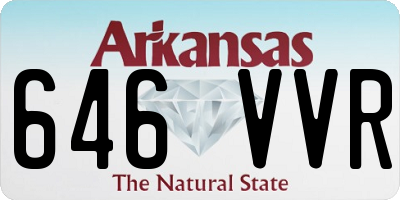 AR license plate 646VVR