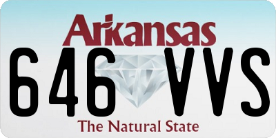 AR license plate 646VVS
