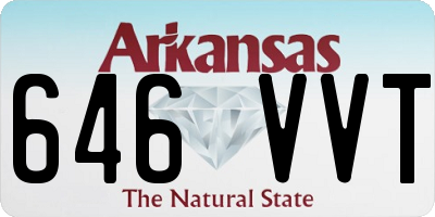 AR license plate 646VVT