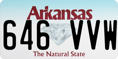 AR license plate 646VVW