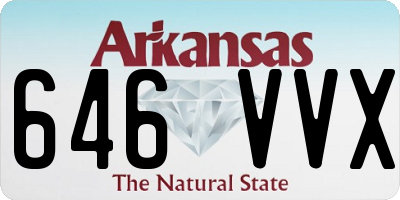 AR license plate 646VVX