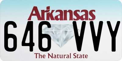 AR license plate 646VVY