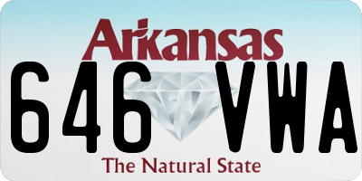 AR license plate 646VWA