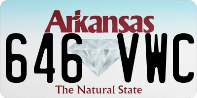AR license plate 646VWC
