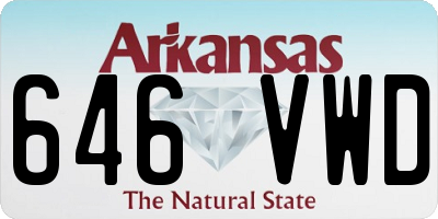 AR license plate 646VWD