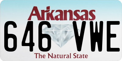 AR license plate 646VWE